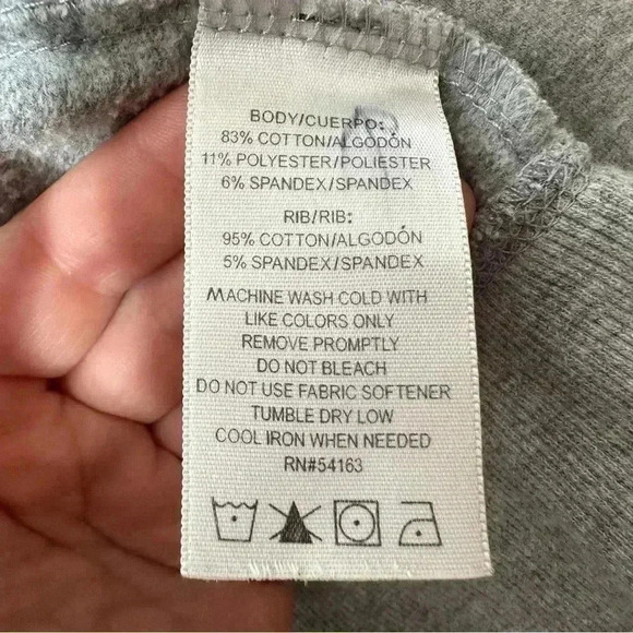 Calvin Klein Sweatshirt Full Zip Grey Size Small - Picture 9 of 16